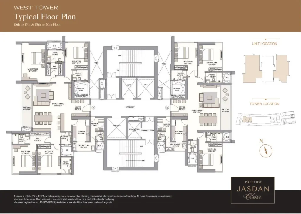 Prestige Jasdan Mahalaxmi Floor Plan