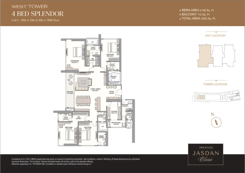 Prestige Jasdan Mahalaxmi Unit Plan